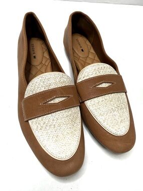 Birdies Vesper Cappuccino & Raffia Loafers 7.5